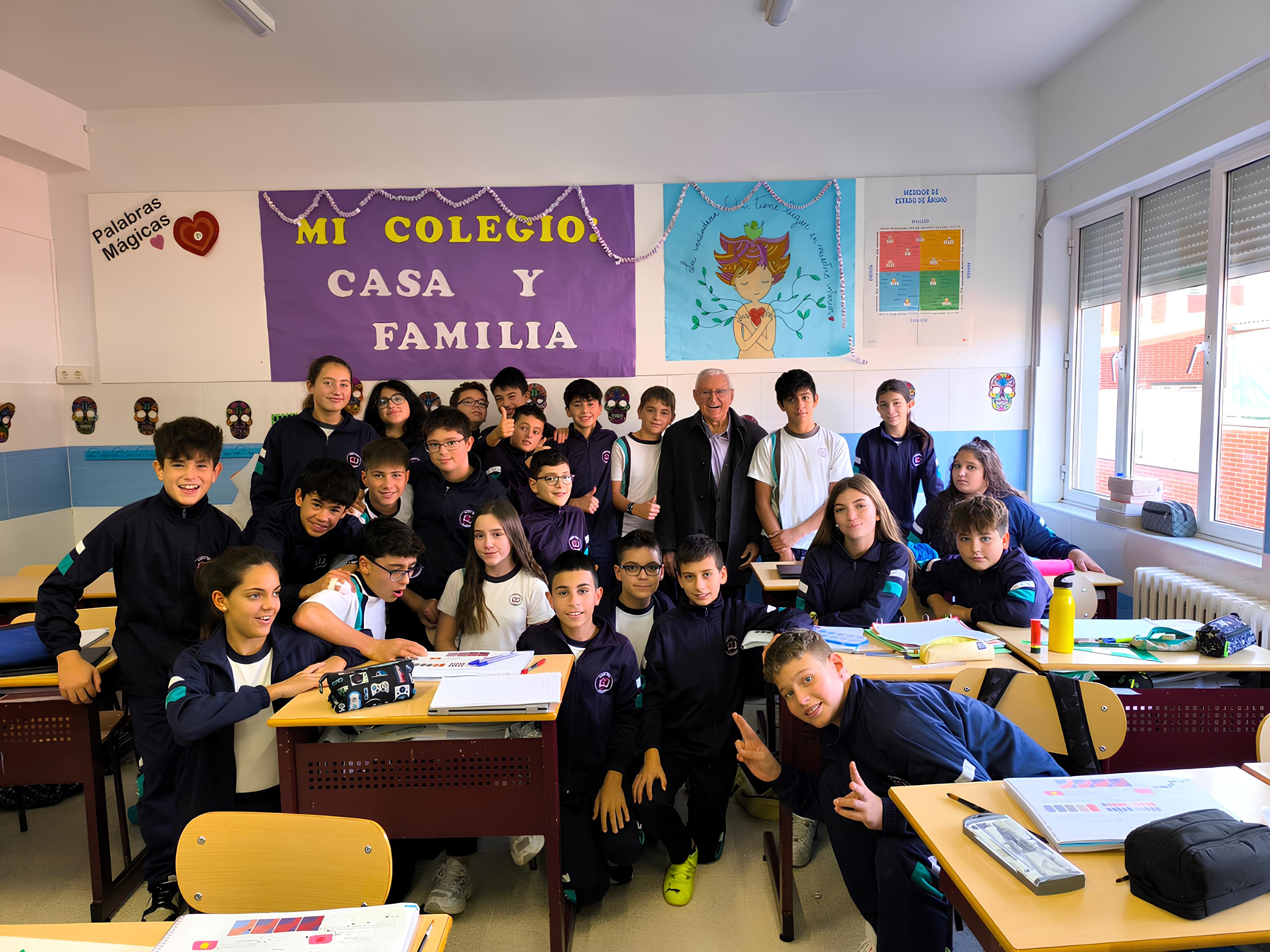 Charla formativa sobre solidaridad y respeto a la diversidad en el colegio Santa Rita de Palencia