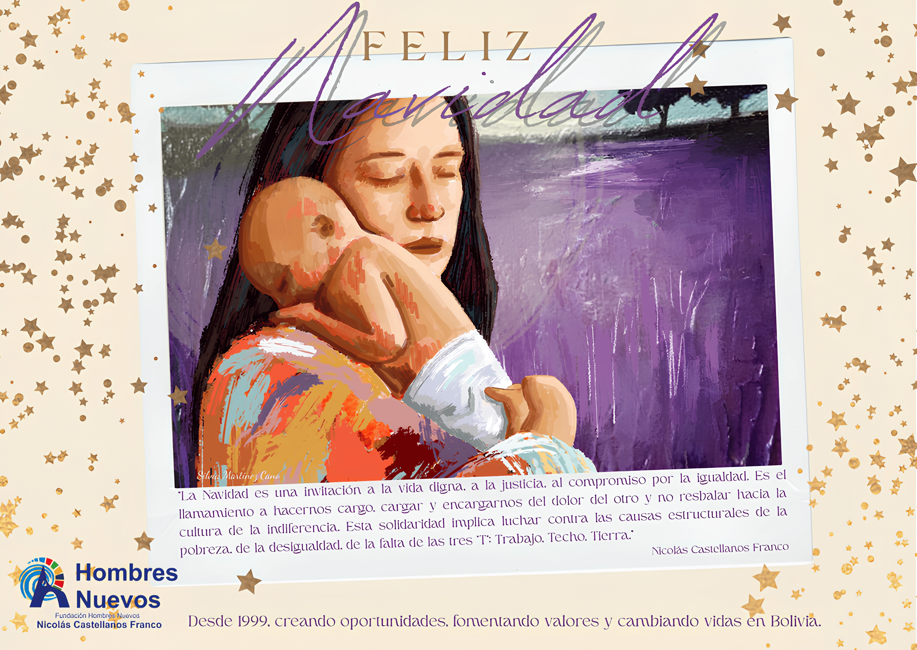 En un mundo lleno de desafíos, seguimos trabajando para que la Paz, la Equidad y la Justicia Social, estén al alcance de todas las personas en Bolivia. ¡Feliz Navidad!